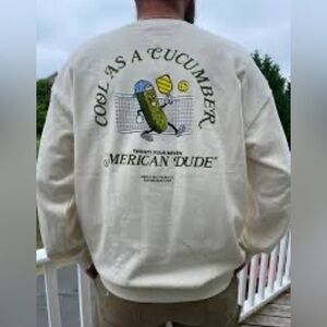 Simply Southern Cream Colored Crewneck Sweater Pullover Size XL-XXL